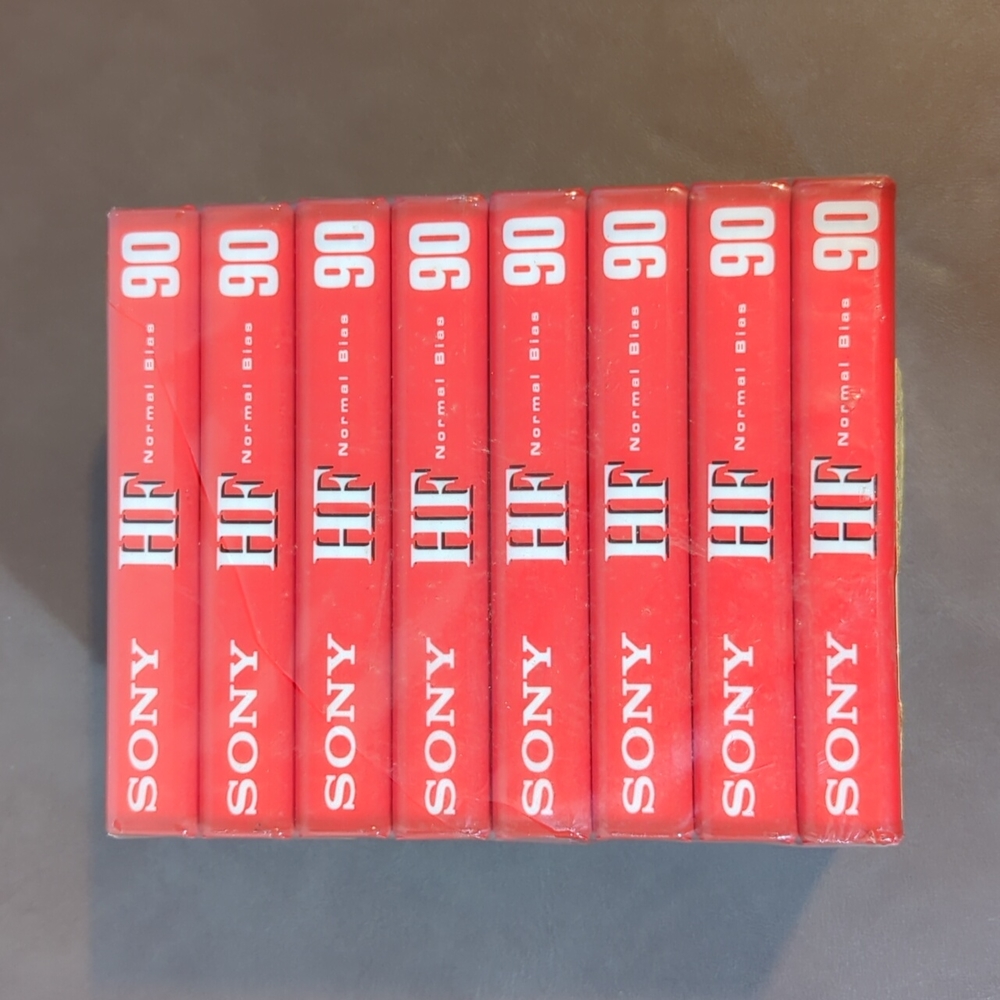 Sony High Fidelity Audio Cassettes 90 Minutes New Original Packaging Sealed 8 ct